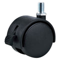ROULETTE DOUBLE POUR MEUBLE ø 40 - axe MA8 - capacité 25 kg - 2 pces BL
