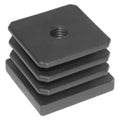 EMBOUT CARRÉ AILETTE AVEC TROU FILETÉ mm 30 x 30 - trou M10