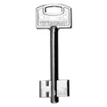 DOPPELBART-SCHLÜSSEL VERNICKELT Bart mm 11,4 x 20,5