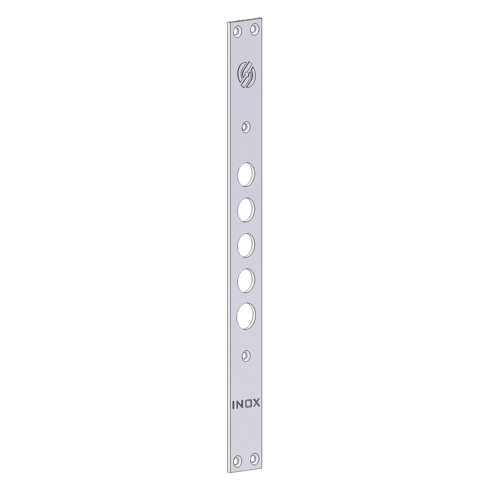 FRONTALE PER SERRATURE PORTE BLINDATE interasse mm 37 - 4 fori