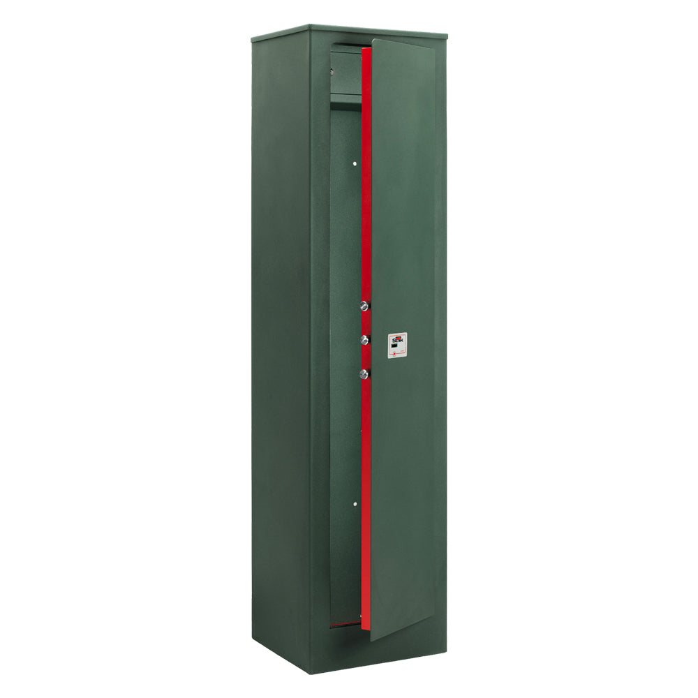 WAFFENSCHRANK MIT DOPPELBART-SICHERHEITSSCHLOSS 8 Gewehre - cm. 360 x 315 x 1485