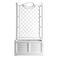 FIORIERA PVC RETTANGOLARE 'SEPARE'' colore bianco