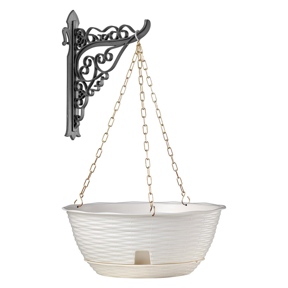 BOL À FLEURS « PAGLIA » KIT SUSPENDU Ø cm 30xH.13 - anthracite