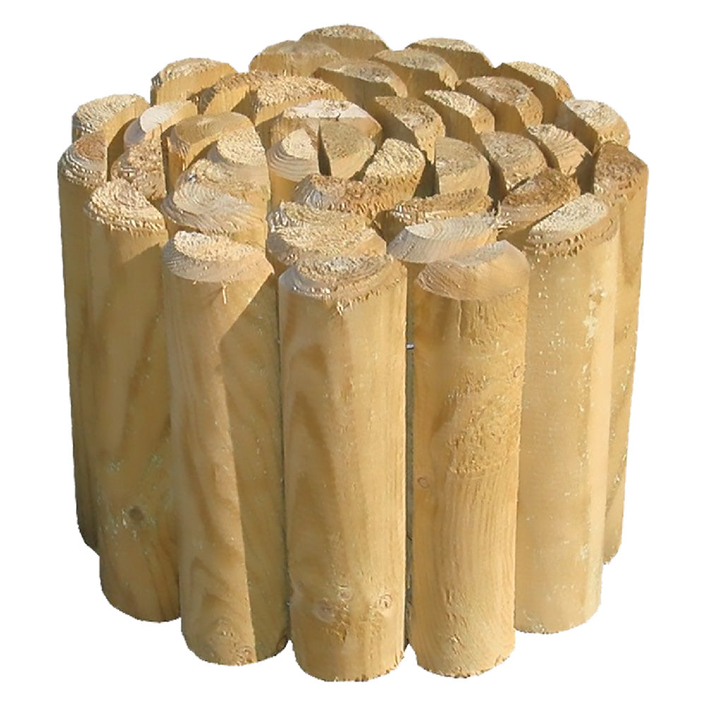 MODULARE HOLZUMRANDUNG 'ROLLBORDER' Querschnitt 6 x 30 cm - Länge 2,5 Meter