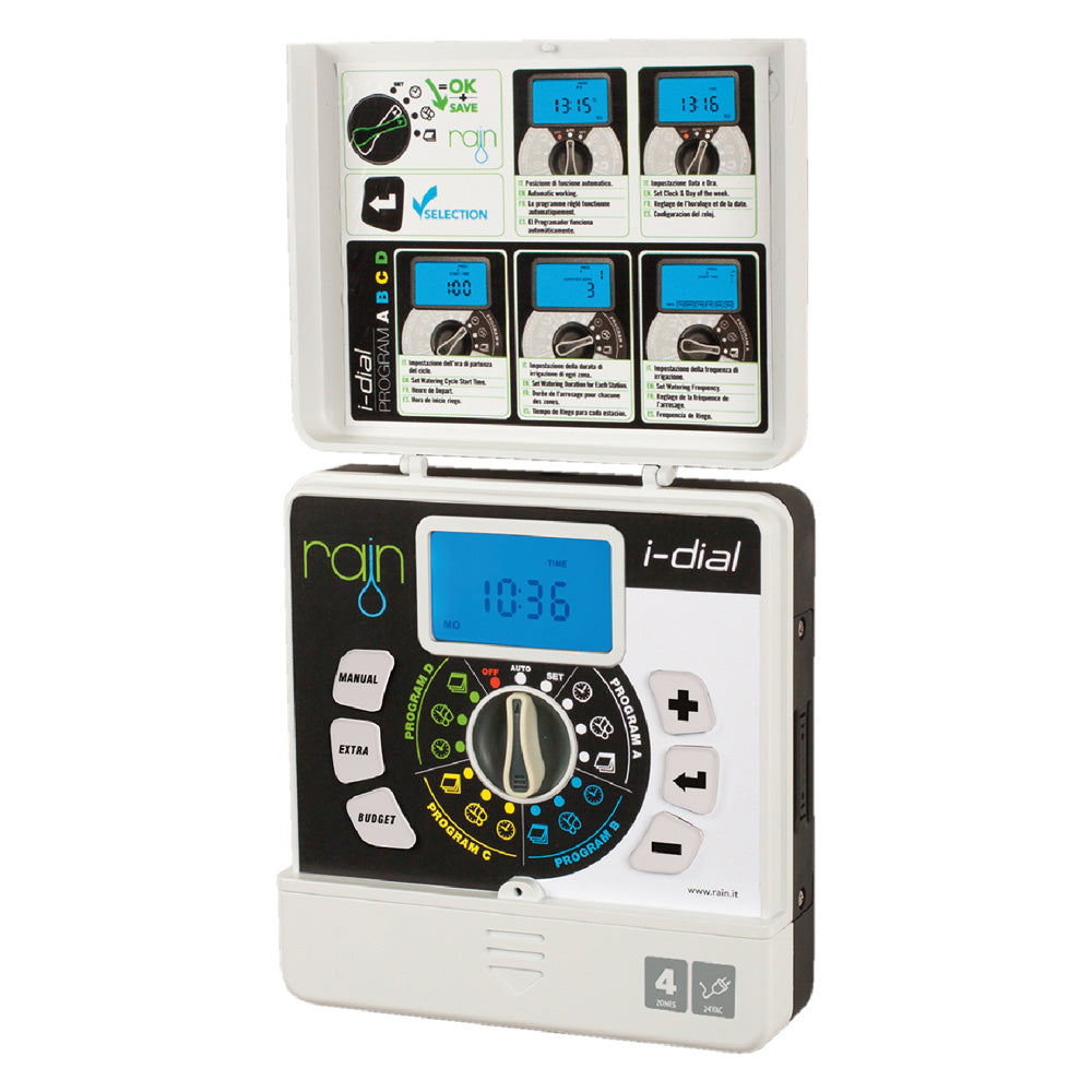 PROGRAMMATEUR D'ARROSAGE RAIN 'I-DIAL' 8 zones - 24VAC