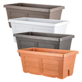 FIORIERA RETTANGOLARE cm  80 x 40 x 34 - antracite (senza sottovaso)