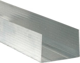 PROFILÉ GUIDE TYPE "G" POUR PLACOPLÂTRE 50x34 mm H - barre de 3 ml - épaisseur 6/10