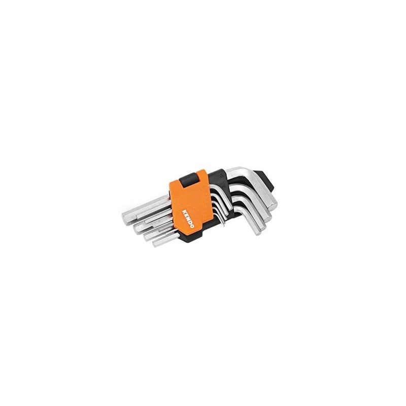 SET CHIAVI MASCHIO ESAGONALI KENDO 9 PEZZI 1,5;2;2,5;3;4;5;6;8;10 mm