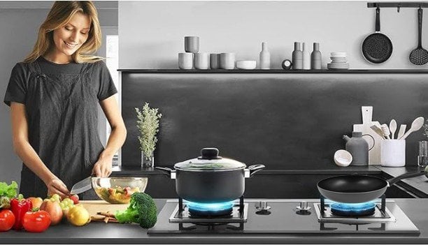 PADELLA 'BLACK LINE' Ø cm 32x6h