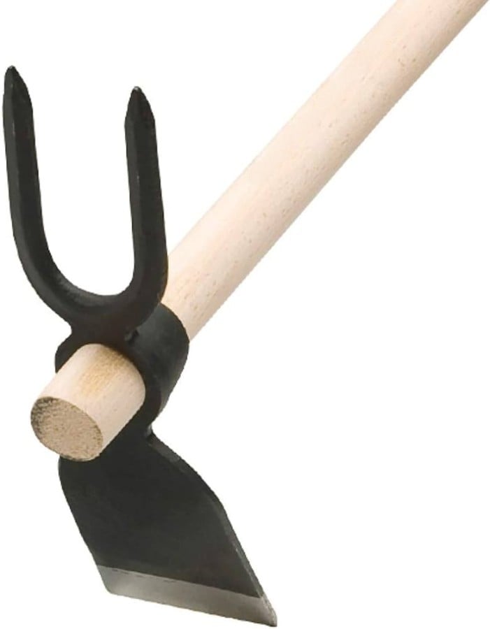 ZWEI ZINKEN HACKE IDEAL STERN SPITZ SCHMAL 500 gr - Stiel-Code 4312204