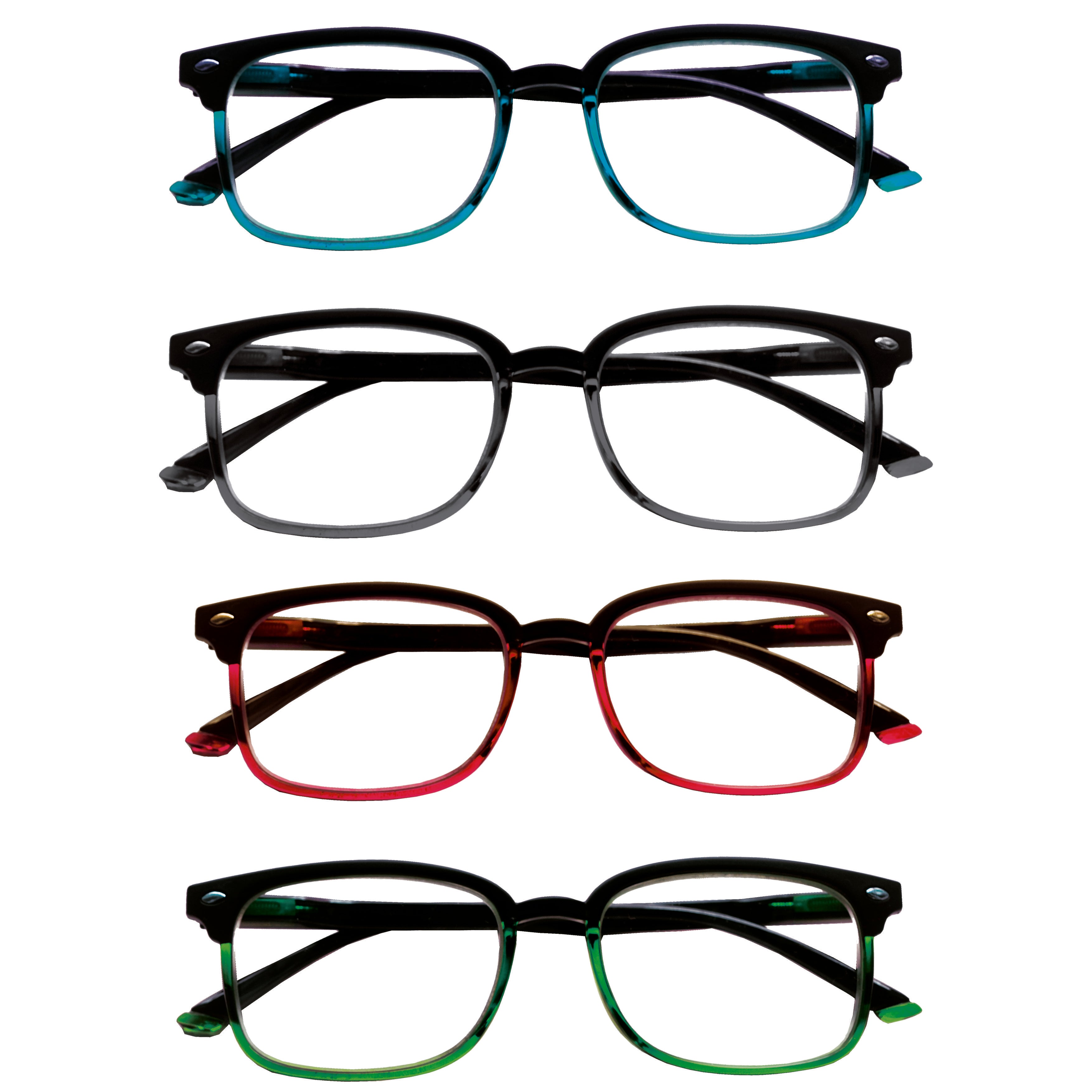 OCCHIALI DA VISTA GRADUATI 'KIT HAWAII' + 3 - Colore Nero/Rosso