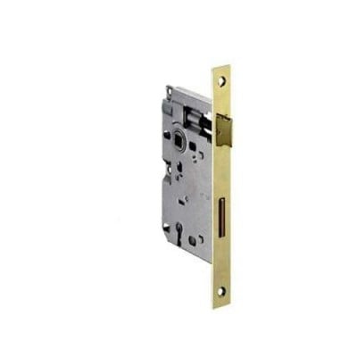 SERRATURA PER PORTE IN LEGNO 'PATENT' FRONTALE BORDO QUADRO BONAITI E45 - Nichelata