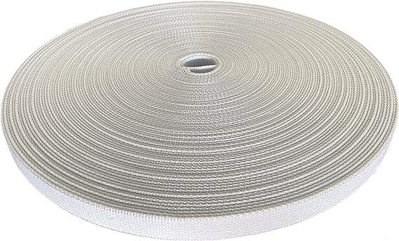 ROLLADENGURT BAUMWOLLE 5,5 m – Weiß/Grau