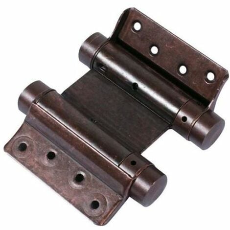 CERNIERA A MOLLA DOPPIA AZIONE 125 mm - Bronzata - 2 pezzi