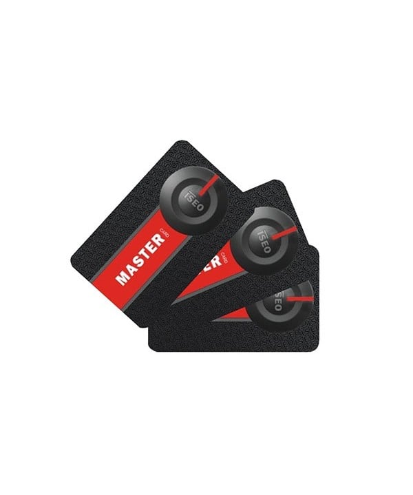 SET DE CARTES MAÎTRES POUR SERRURE ÉLECTRONIQUE MOTORISÉE « X1R SMART » ISEO Lot de 3 pièces