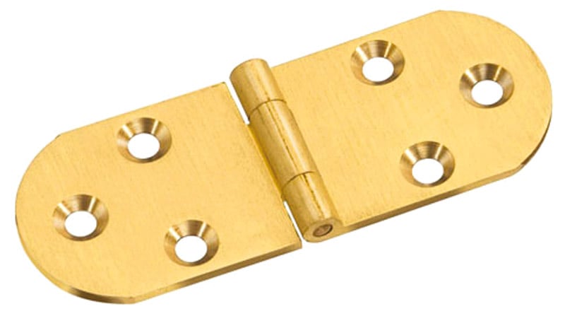 Charnière à fiche invisible 80x30 mm sans arrêt - Laitonné