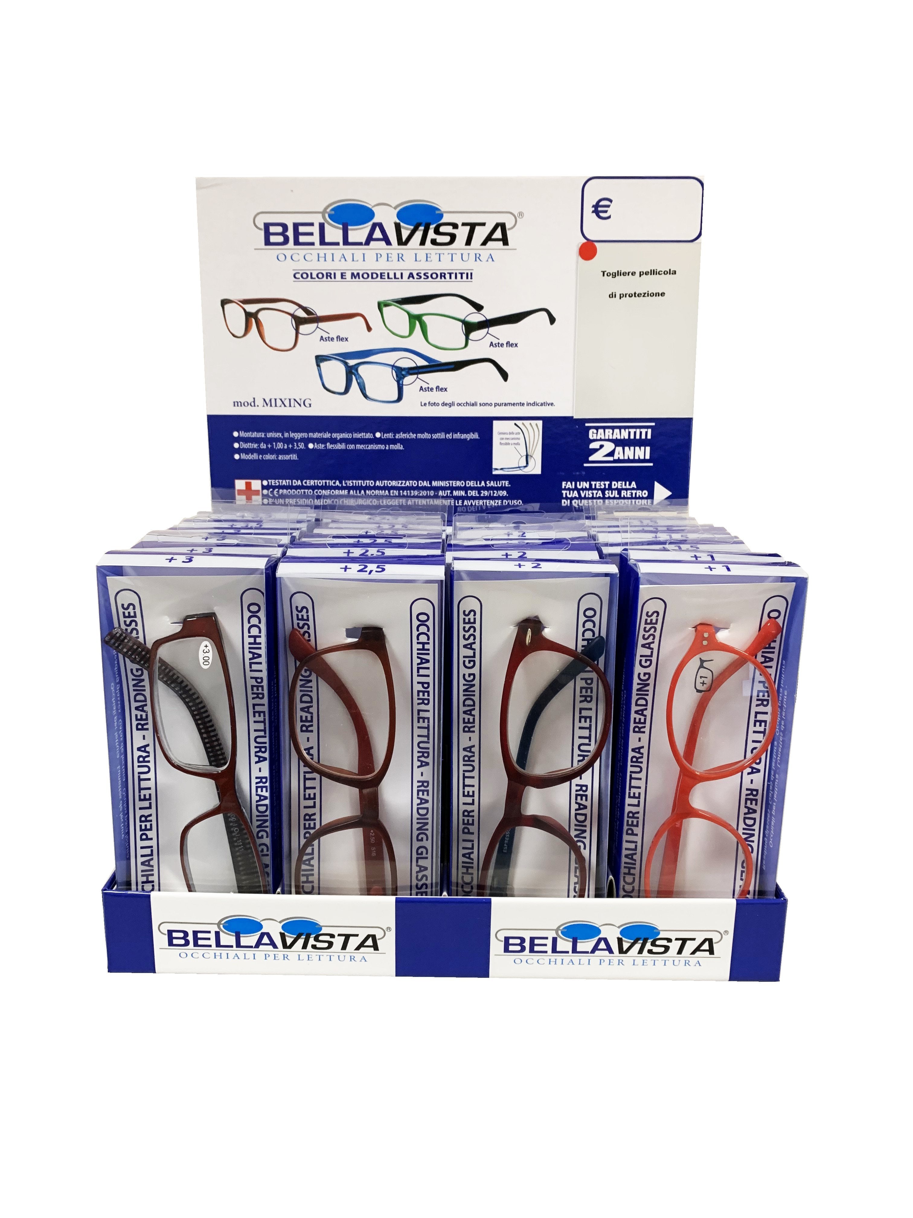 ESPOSITORE OCCHIALI GRADUATI 'BELLAVISTA'  24 pezzi