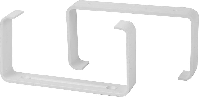 KIT STAFFE FERMATUBO PER TUBO RETTANGOLARE  110x55 mm - Confezione 2 pezzi