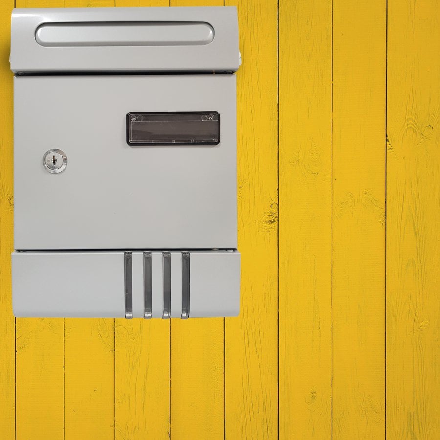 CASSETTA POSTALE IN ACCIAIO 'LUXURY' CARDINALE cm 204x65x290h - Giallo senape