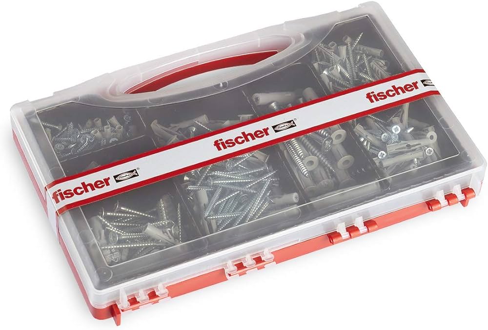 CHEVILLE AVEC VIS « SOS MAISON » EN MALLETTE Lot de 180 pièces