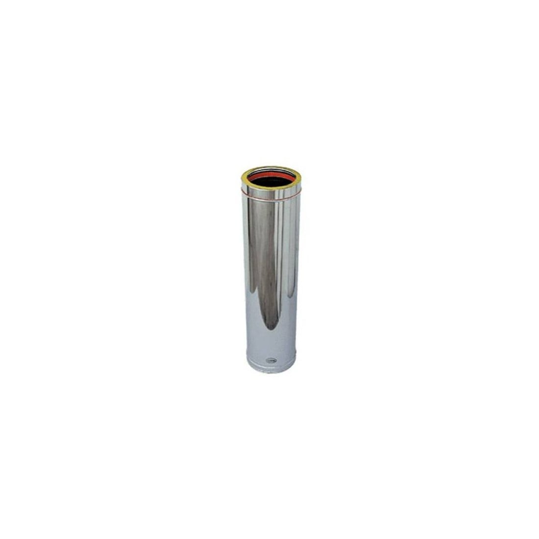 TUBO DOPPIA PARETE PER CANNE FUMARIE Ø 80/130 x 500 mm