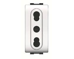 PRESA BIVALENTE 'MYLIFE' 10/16A 250V 2P+T - Grigio