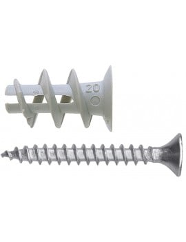 TASSELLO AUTOFORANTE PER CARTONGESSO CON VITE 'HF01' Ø 15x32 mm - vite 4,5x35 mm