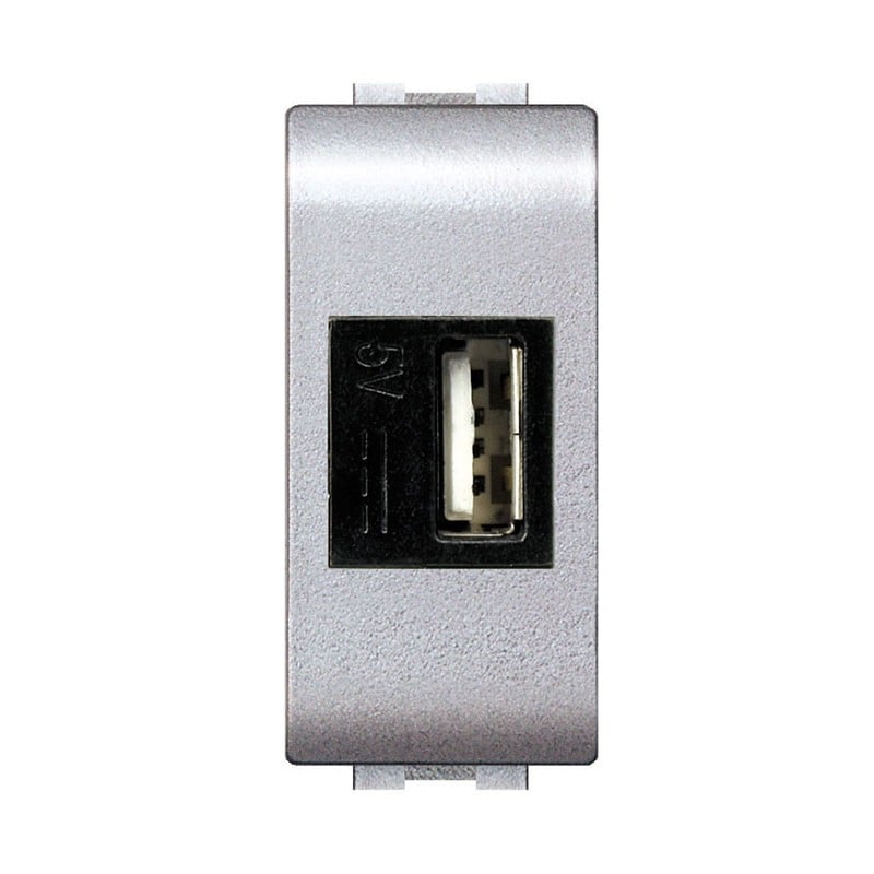 ALIMENTATION ENCASTRABLE USB "MYLIFE" Gris