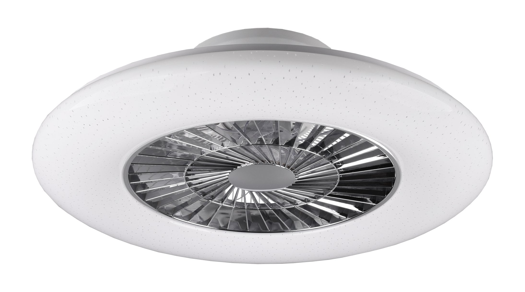VENTILATORE E PLAFONIERA A SOFFITTO CON DIFFUSORE 'VISBY' Ø 59 cm - 39,6 Watt, 3900lm