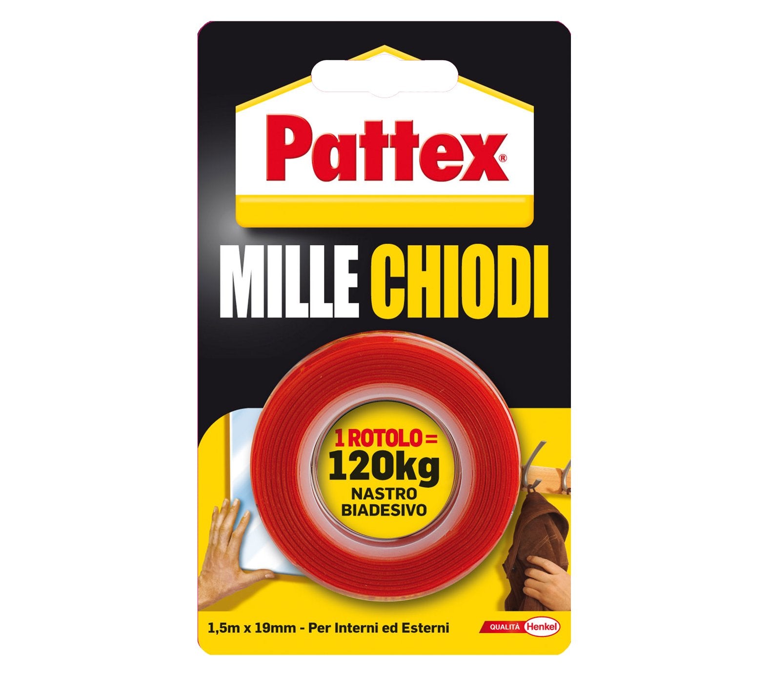 KLEBEBAND „MILLECHIODI“ 19 mm x 1,5 m