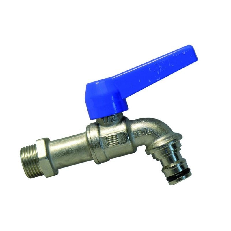 ROBINET À BOISSEAU SPHÉRIQUE AVEC RACCORD RAPIDE 1/2"