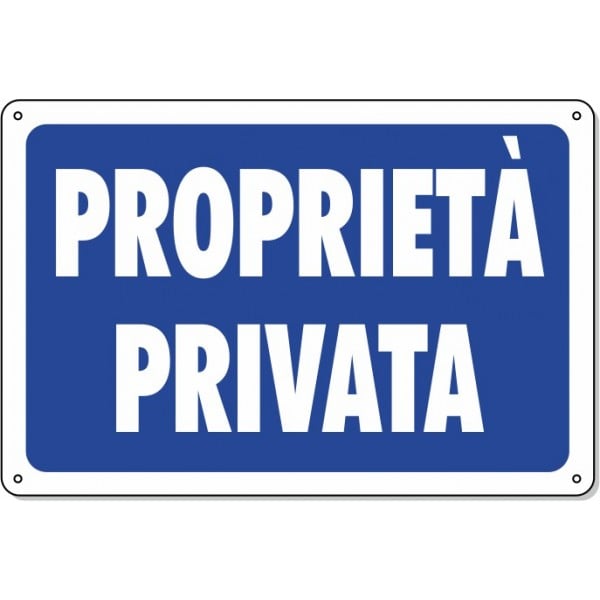 PANNEAU 'PROPRIÉTÉ PRIVÉE' 20x30 cm