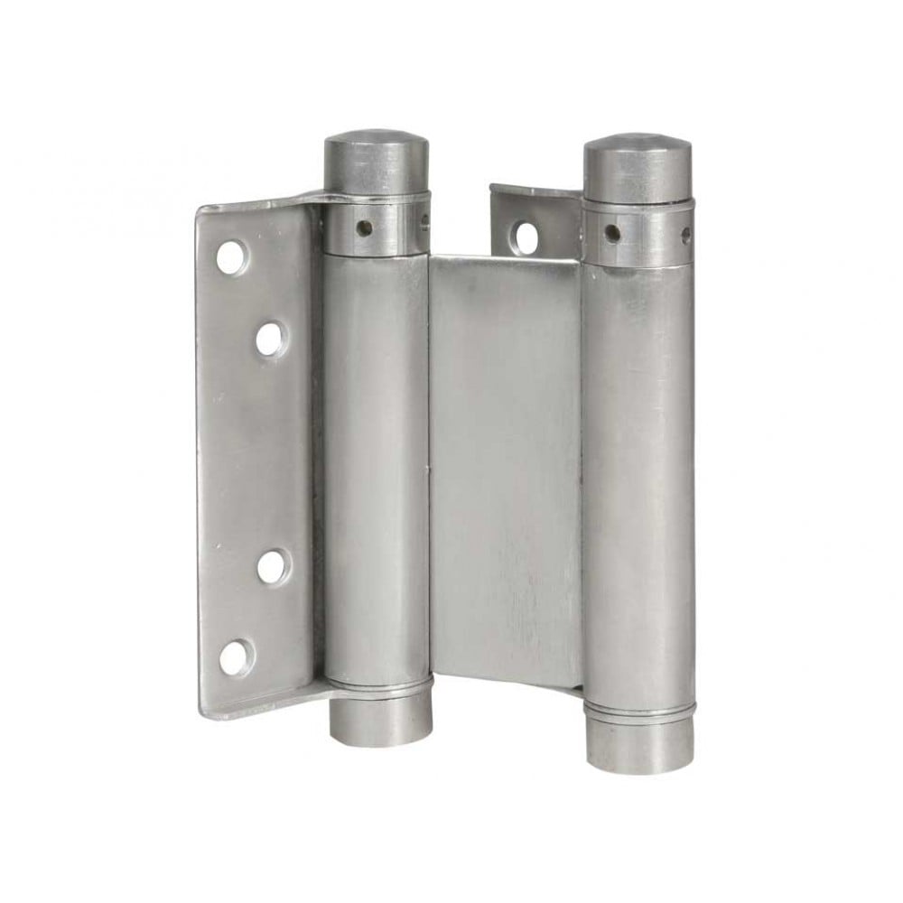CERNIERA A MOLLA DOPPIA AZIONE 125 mm - Nichelato - 2 pezzi