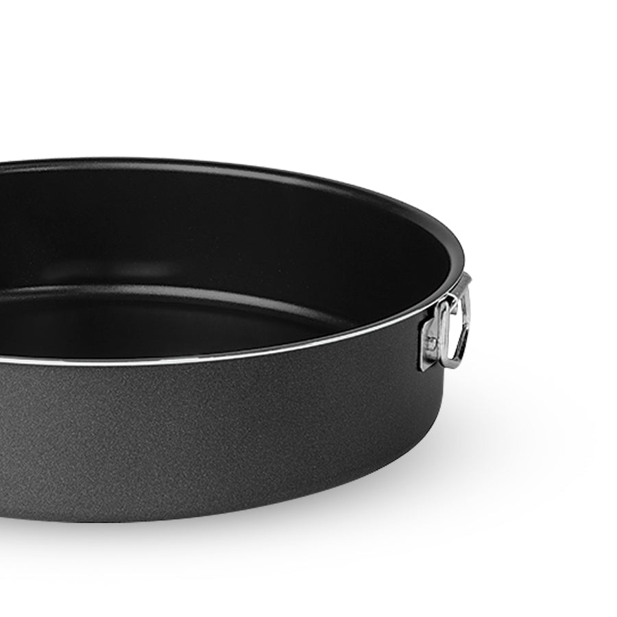 TORTIERA CON ANELLO 'BLACK LINE' Ø cm 32x7h