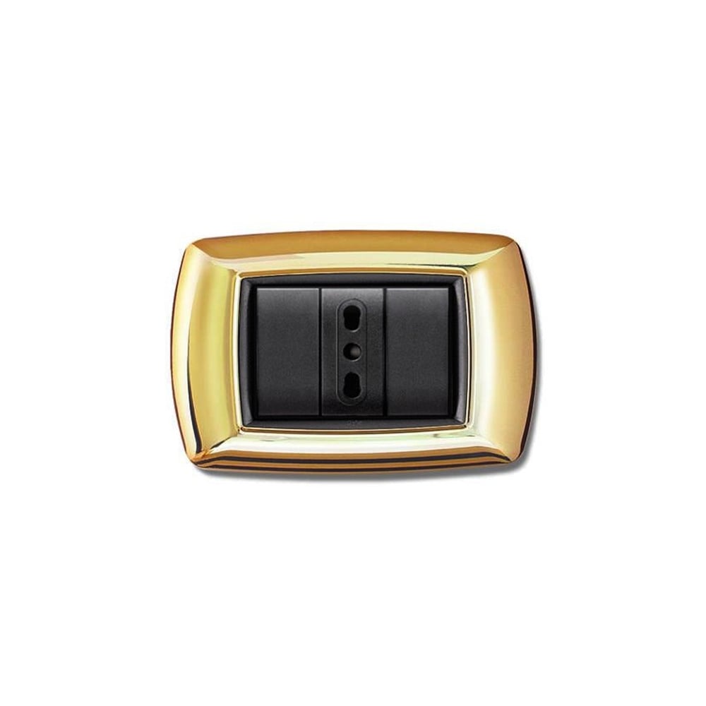 PLACCA COPRINTERRUTTORE ORO 'MYLIFE' 3 moduli