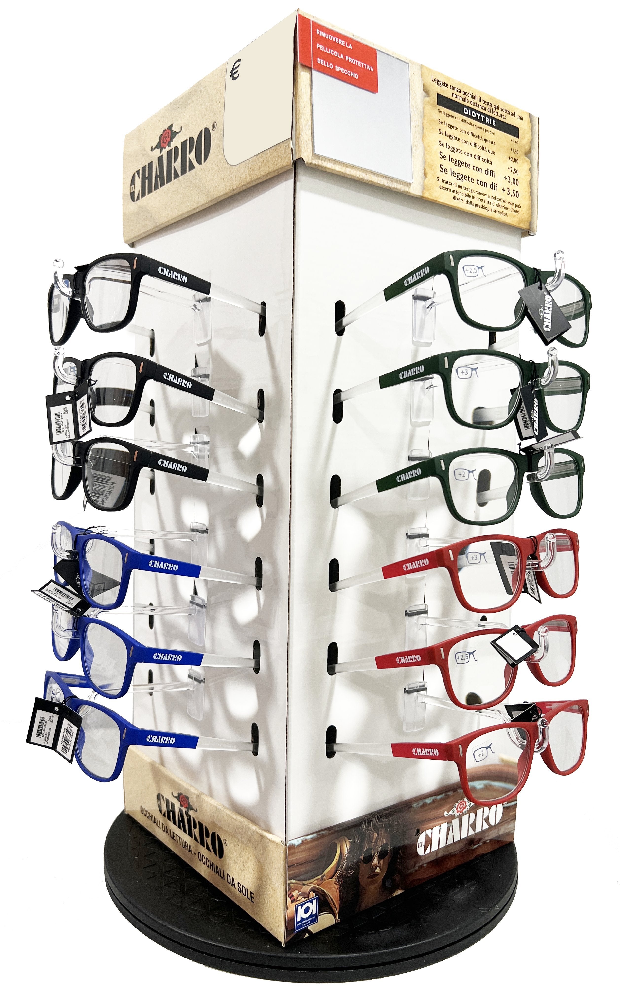 PRÉSENTOIR LUNETTES DE VUE CORRECTRICES « KIT ALABAMA » 24 pièces