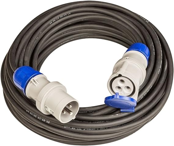 INDUSTRIE-VERLÄNGERUNGSKABEL MIT GUMMIKABEL IP67 16A 2P+T 200-250V - 20 m