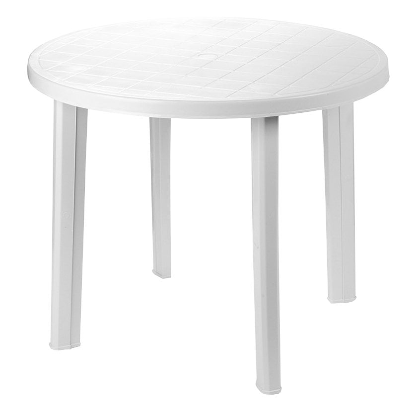 TABLE MODULABLE RONDE Ø 90x72h cm - Couleur Blanc