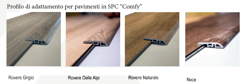PROFIL DE RACCORDEMENT POUR SOL EN SPC Couleur Chêne des Alpes