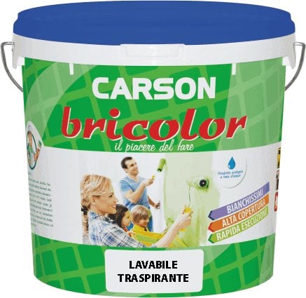 IDROPITTURA LAVABILE TRASPITANTE 'BRICOLOR' 14 lt