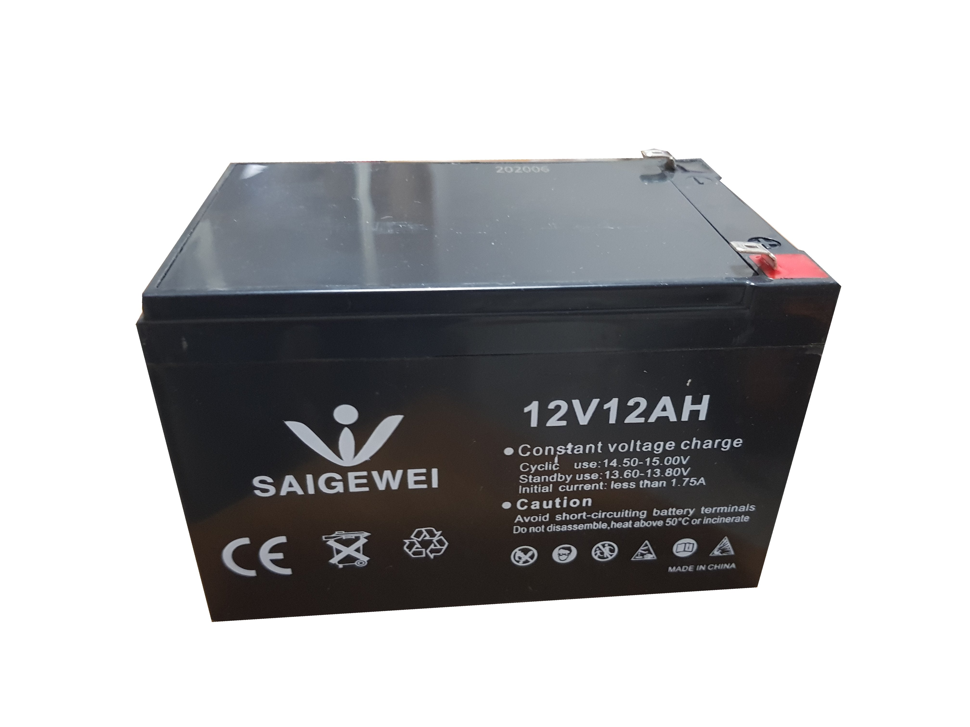 BATTERIE AU PLOMB DE RECHANGE POUR PULVÉRISATEUR À DOS CARDINALE 12V - 12 Ah