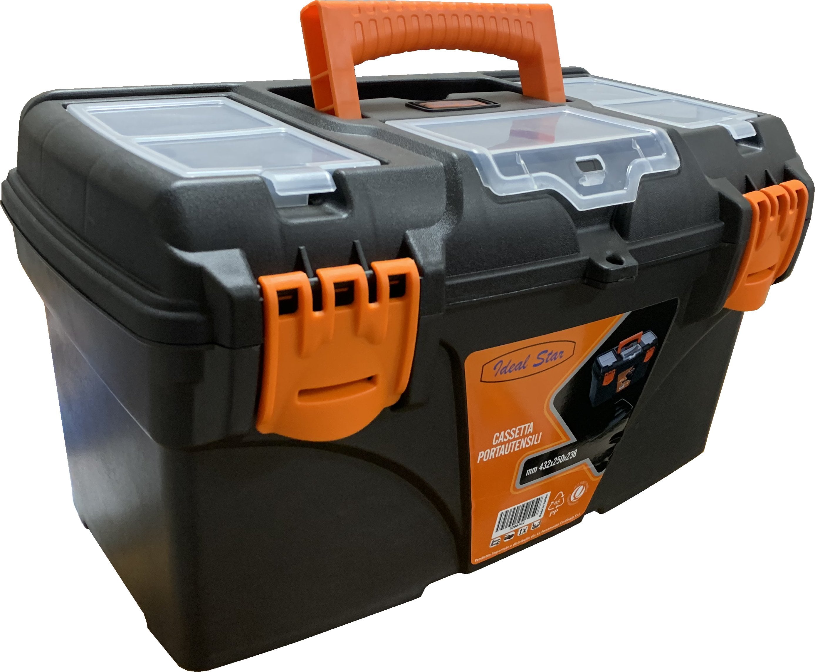 BOÎTE À OUTILS FERMETURE EN PLASTIQUE CARDINALE 432x250x238 mm