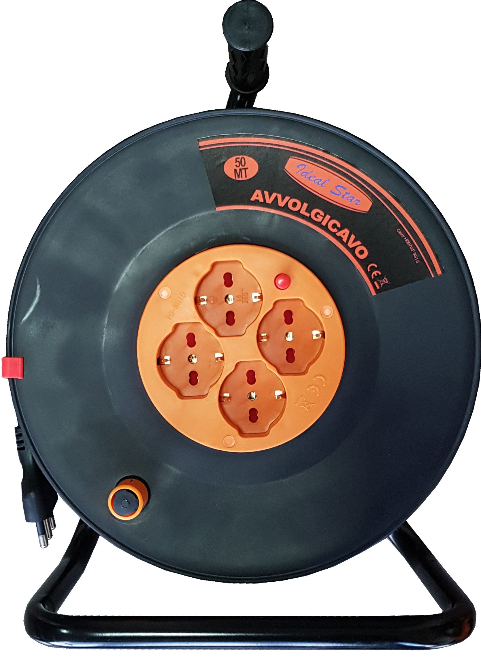 AVVOLGICAVO ELETTRICO CARDINALE CON CAVALETTO 15 mt