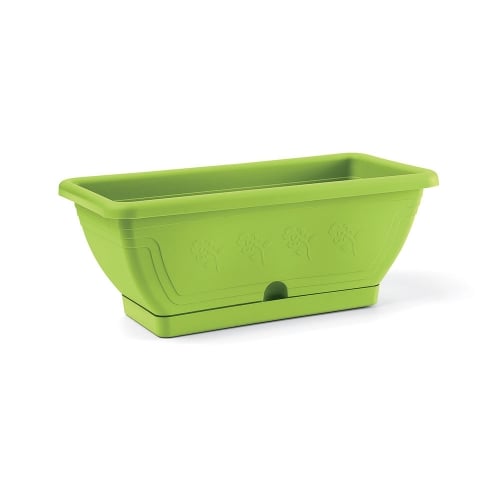 CASSETTA CON SOTTOCASSETTA 'VENEZIA' cm 40x19x16h - Colore verde anice