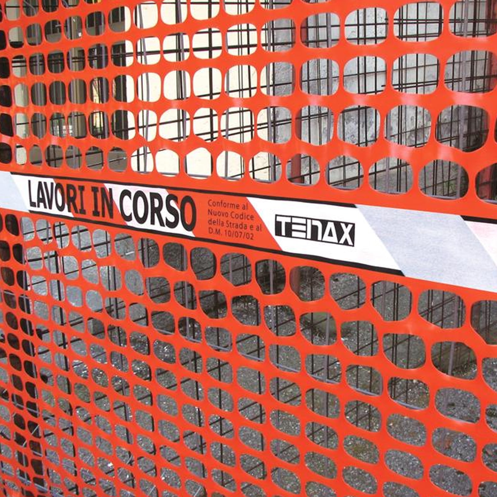 FILET DE DÉLIMITATION DE CHANTIER ROBUSTE 1,8x50 m
