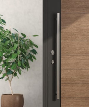 MANIGLIONE INOX 'TEXAS' 25x25x500 mm, Inter. 300 mm - Colore Inox satinato