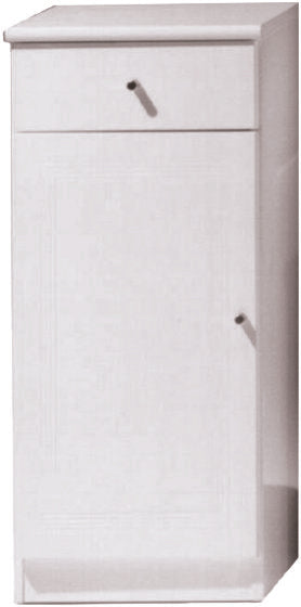 EINZELUNTERSCHRANK MIT SCHUBLADE WEISS 34x34x80h cm