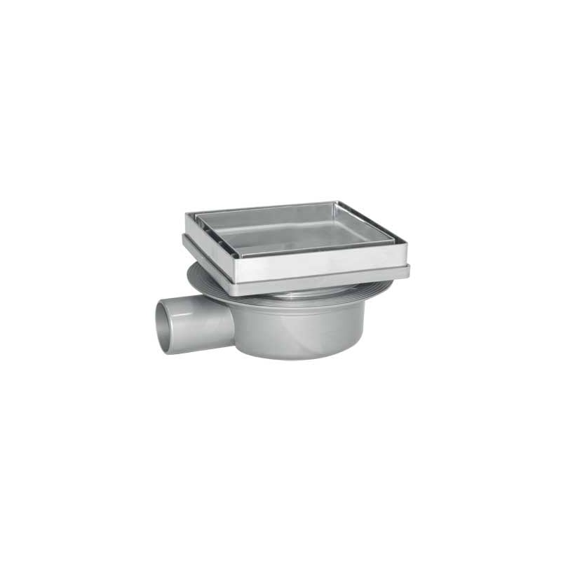 CHIUSINO CON PORTA PIASTRELLA 13x13 cm - scarico Ø 40 mm