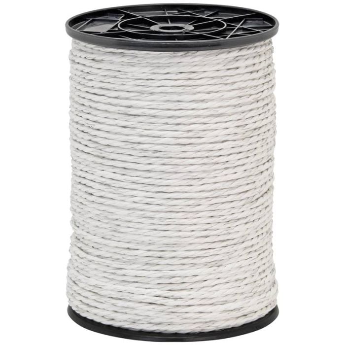 FILO ELETTRIFICATO PER RECINTI ELETTRICI 3 CONDUTTORI Bobina 500 mt - Colore Bianco