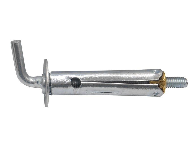 STAHLDÜBEL KURZER HAKEN 'DY02' Schraube M5 - Ø 9x40 mm